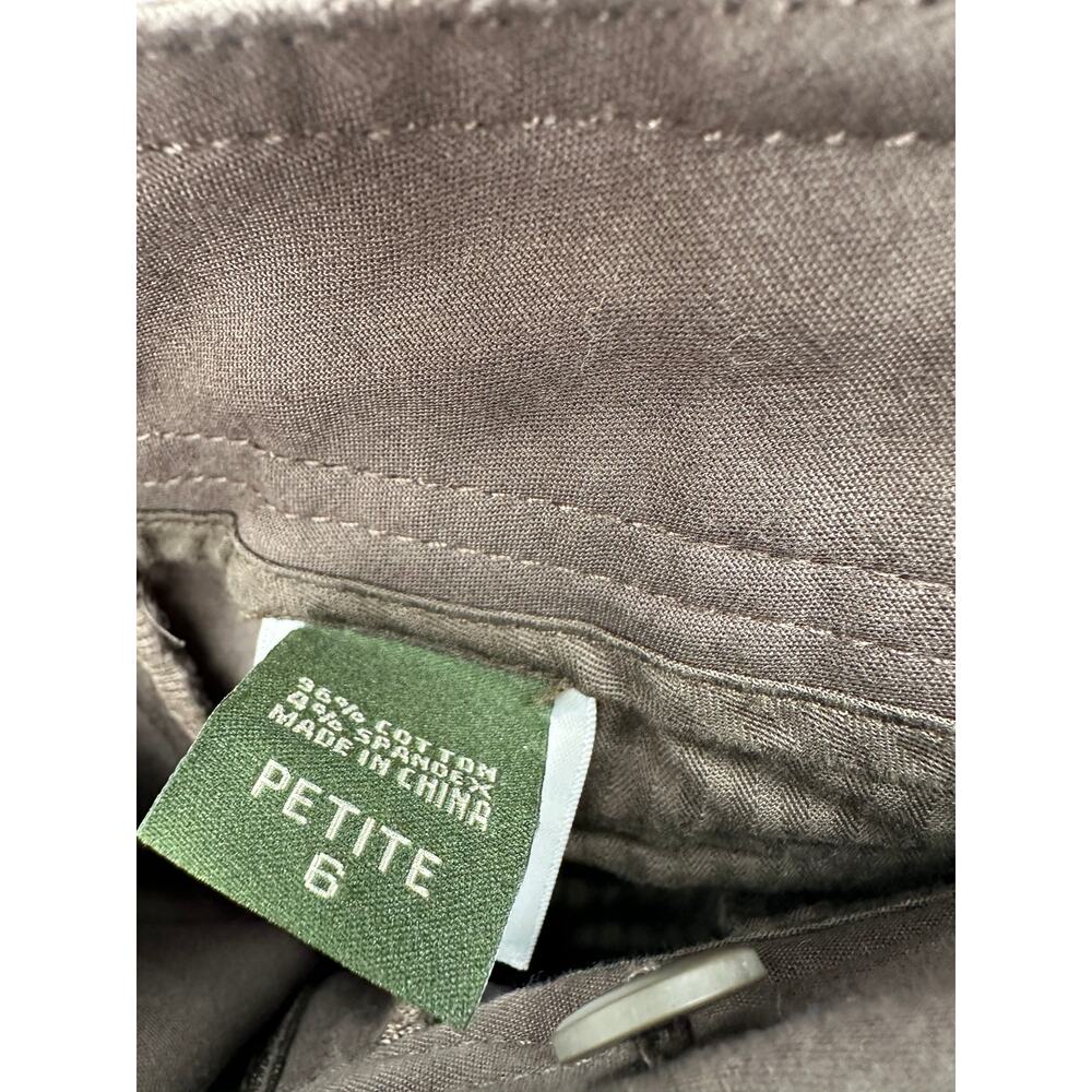 Eddie Bauer Women Brown Mid Rise Pants Size 6P Mercer Fit Outdoors Casual Hiking - Picture 6 of 8